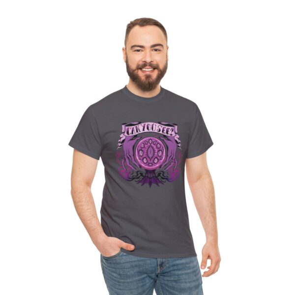 Can You See?~ (Purple Version) Unisex Heavy Cotton Tee - Image 77