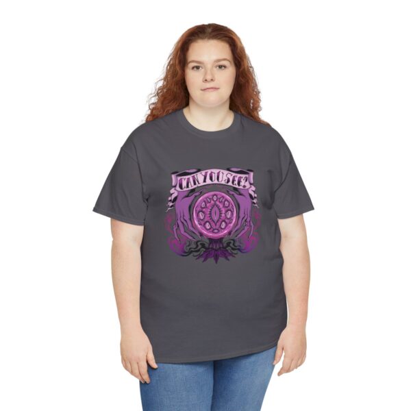 Can You See?~ (Purple Version) Unisex Heavy Cotton Tee - Image 79