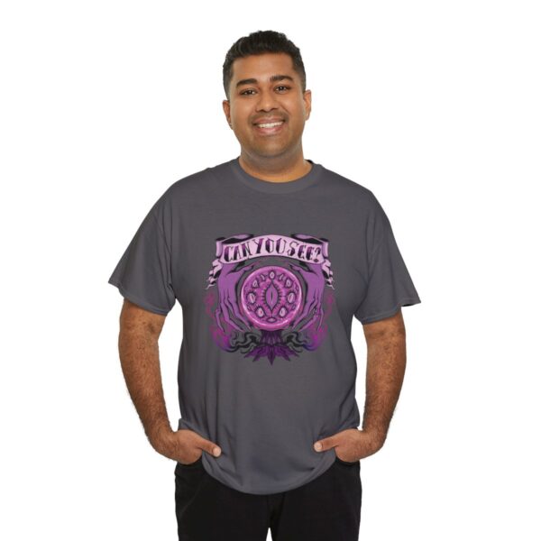 Can You See?~ (Purple Version) Unisex Heavy Cotton Tee - Image 80