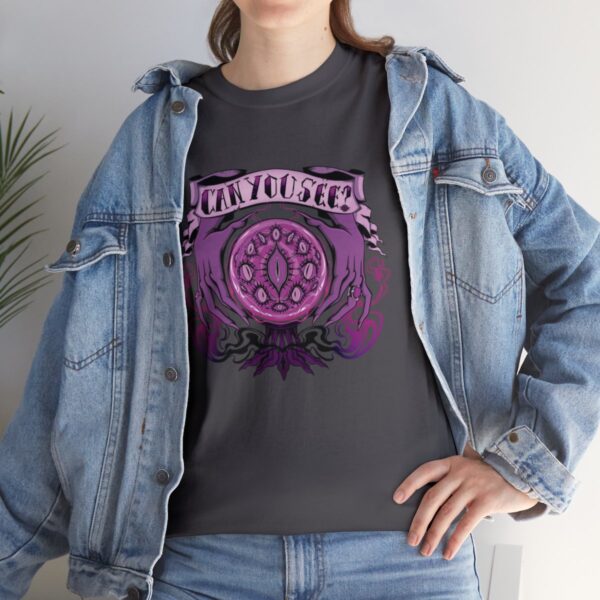 Can You See?~ (Purple Version) Unisex Heavy Cotton Tee - Image 81