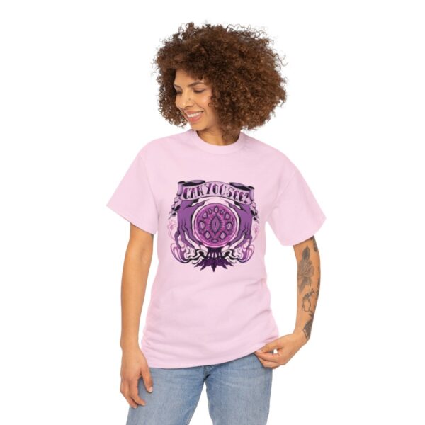 Can You See?~ (Purple Version) Unisex Heavy Cotton Tee - Image 87