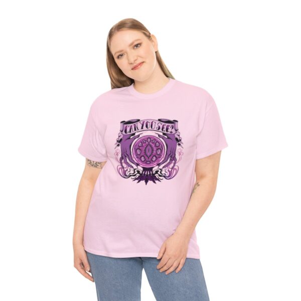 Can You See?~ (Purple Version) Unisex Heavy Cotton Tee - Image 88