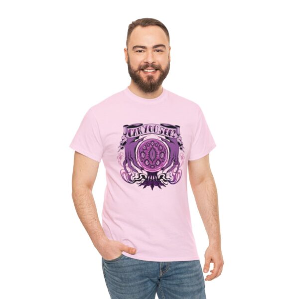 Can You See?~ (Purple Version) Unisex Heavy Cotton Tee - Image 89