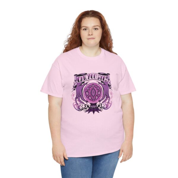 Can You See?~ (Purple Version) Unisex Heavy Cotton Tee - Image 91