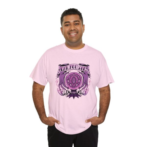 Can You See?~ (Purple Version) Unisex Heavy Cotton Tee - Image 92