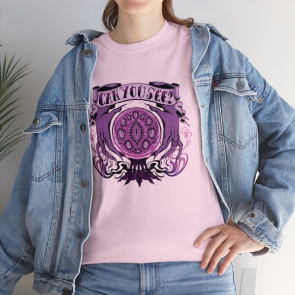 Can You See?~ (Purple Version) Unisex Heavy Cotton Tee - Image 93