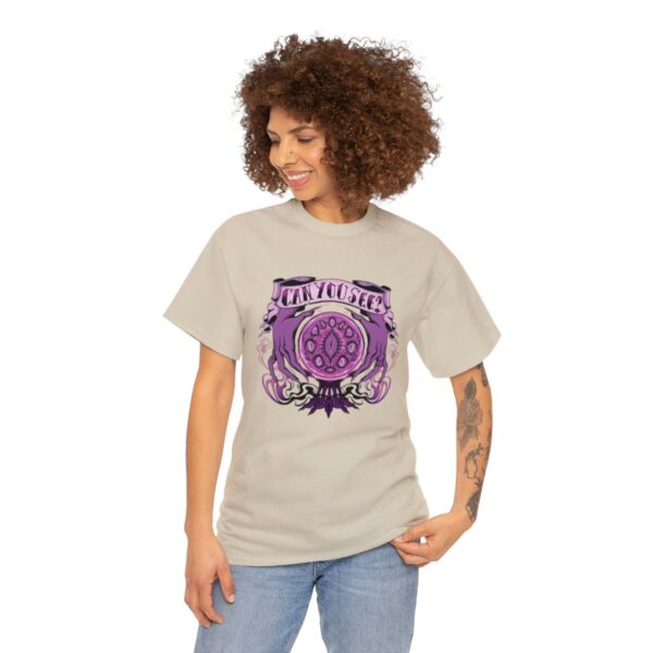 Can You See?~ (Purple Version) Unisex Heavy Cotton Tee - Image 27