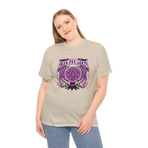 Can You See?~ (Purple Version) Unisex Heavy Cotton Tee - Image 28