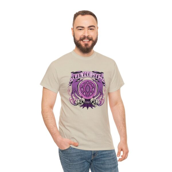Can You See?~ (Purple Version) Unisex Heavy Cotton Tee - Image 29