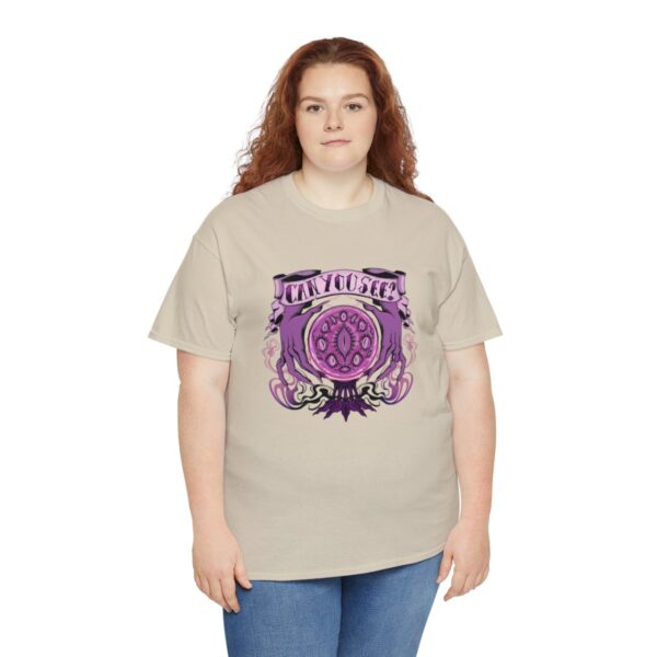 Can You See?~ (Purple Version) Unisex Heavy Cotton Tee - Image 31