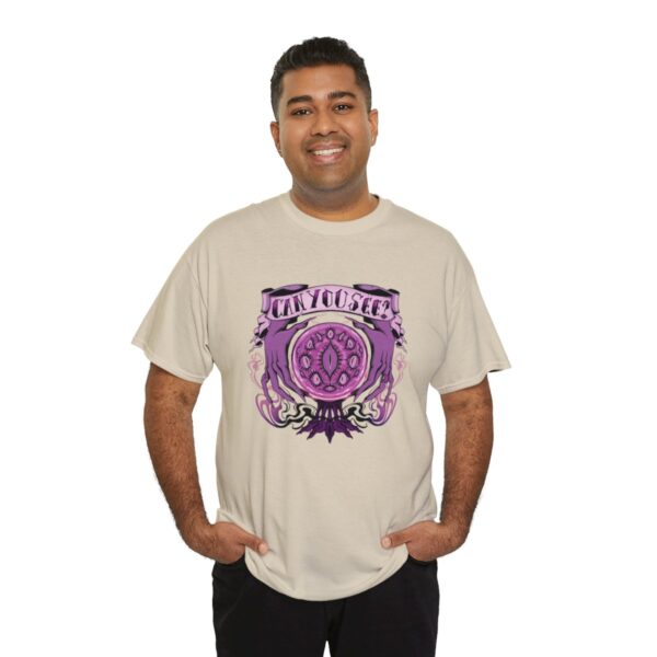 Can You See?~ (Purple Version) Unisex Heavy Cotton Tee - Image 32