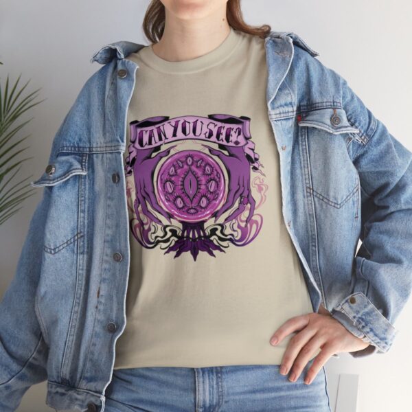 Can You See?~ (Purple Version) Unisex Heavy Cotton Tee - Image 33