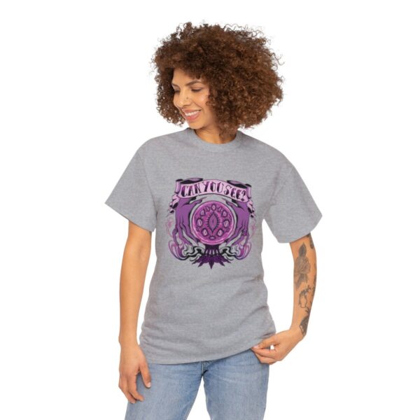 Can You See?~ (Purple Version) Unisex Heavy Cotton Tee - Image 51