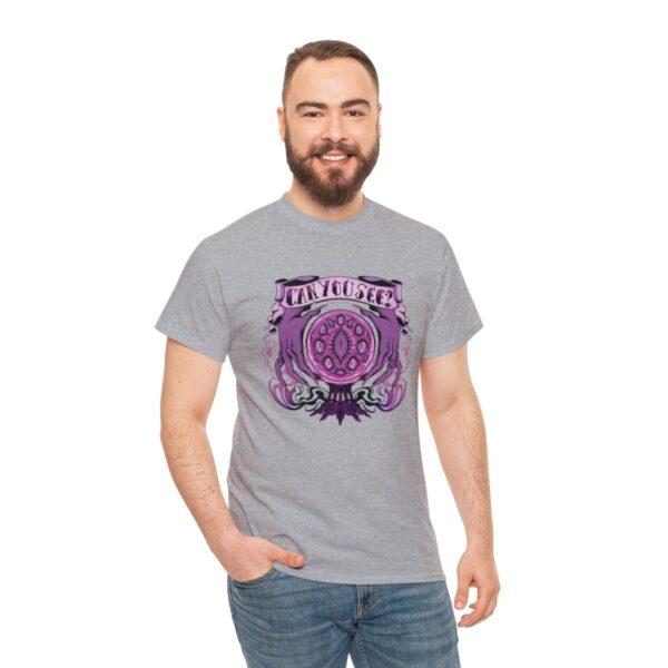 Can You See?~ (Purple Version) Unisex Heavy Cotton Tee - Image 53