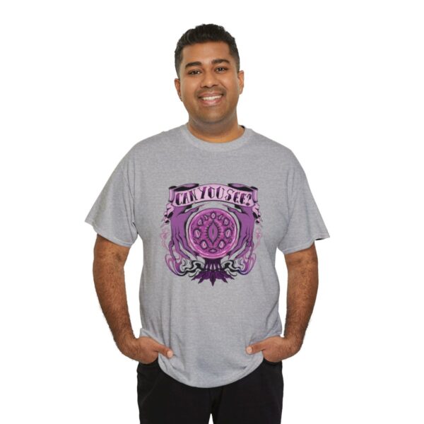 Can You See?~ (Purple Version) Unisex Heavy Cotton Tee - Image 56