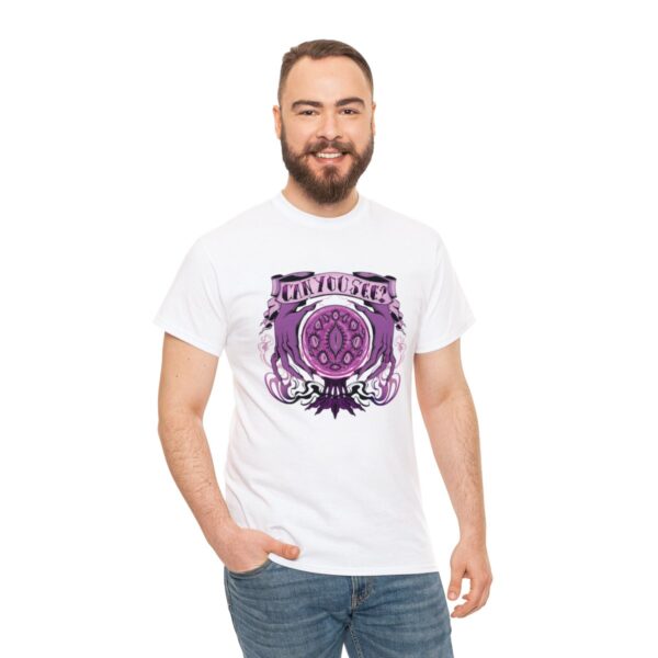 Can You See?~ (Purple Version) Unisex Heavy Cotton Tee - Image 17