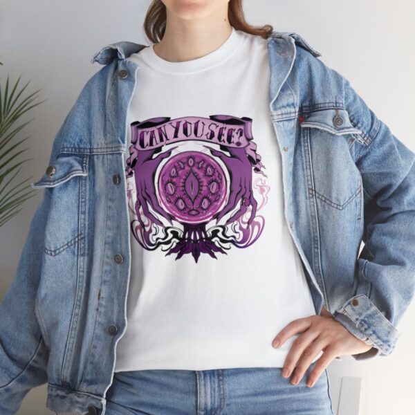 Can You See?~ (Purple Version) Unisex Heavy Cotton Tee - Image 21