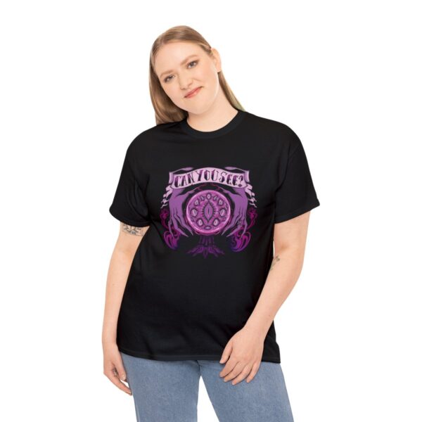 Can You See?~ (Purple Version) Unisex Heavy Cotton Tee - Image 4