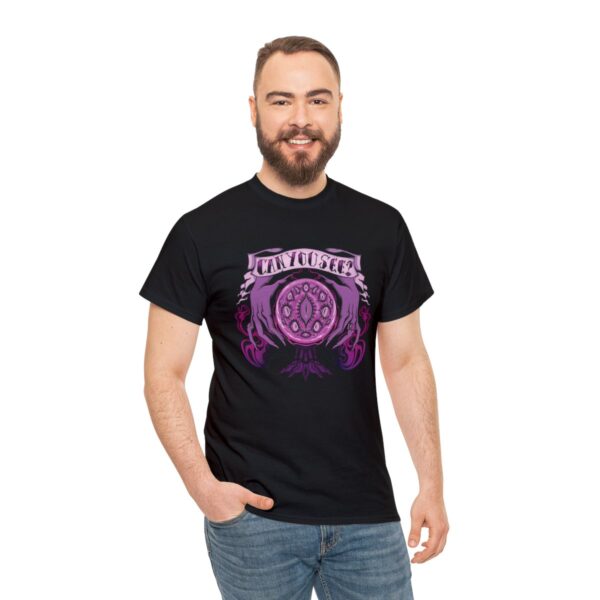 Can You See?~ (Purple Version) Unisex Heavy Cotton Tee - Image 5