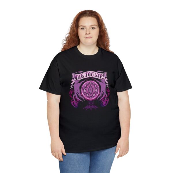Can You See?~ (Purple Version) Unisex Heavy Cotton Tee - Image 7
