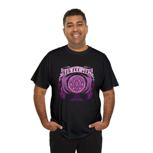 Can You See?~ (Purple Version) Unisex Heavy Cotton Tee - Image 8