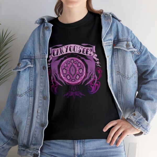 Can You See?~ (Purple Version) Unisex Heavy Cotton Tee - Image 9