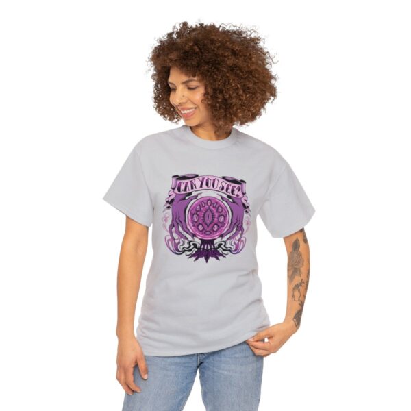 Can You See?~ (Purple Version) Unisex Heavy Cotton Tee - Image 39