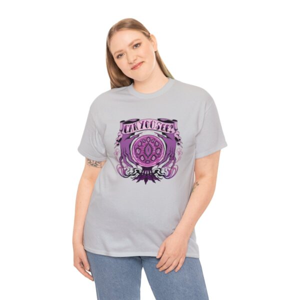 Can You See?~ (Purple Version) Unisex Heavy Cotton Tee - Image 40