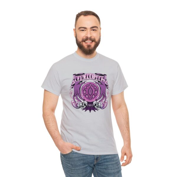 Can You See?~ (Purple Version) Unisex Heavy Cotton Tee - Image 41