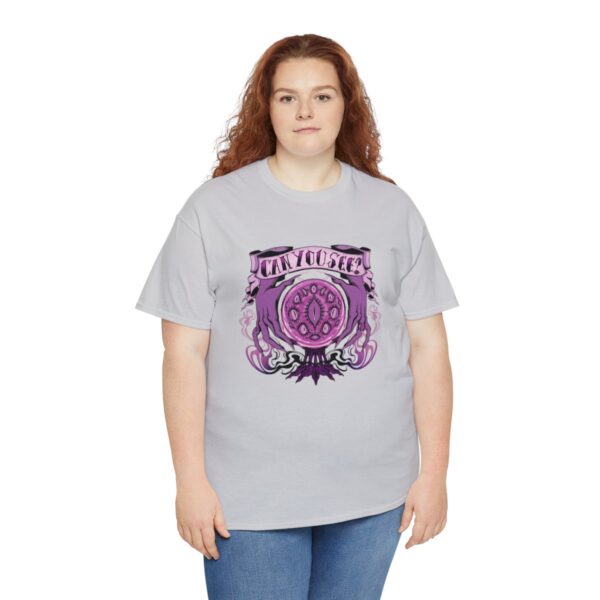 Can You See?~ (Purple Version) Unisex Heavy Cotton Tee - Image 43
