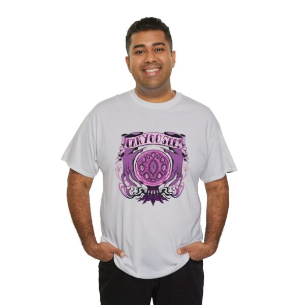 Can You See?~ (Purple Version) Unisex Heavy Cotton Tee - Image 44