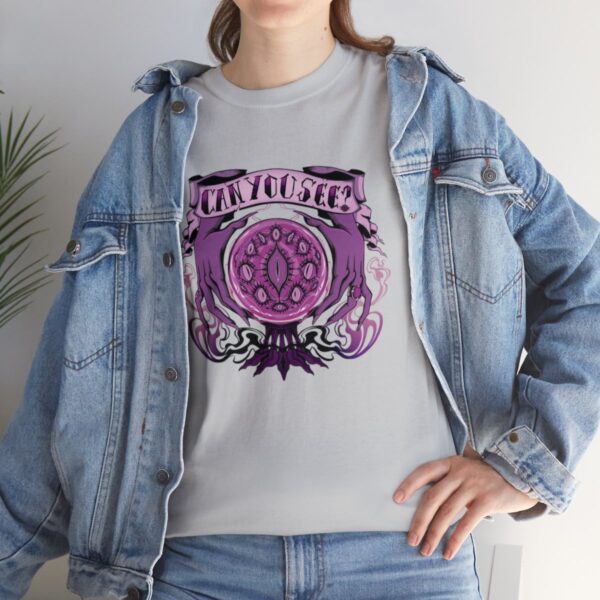 Can You See?~ (Purple Version) Unisex Heavy Cotton Tee - Image 45