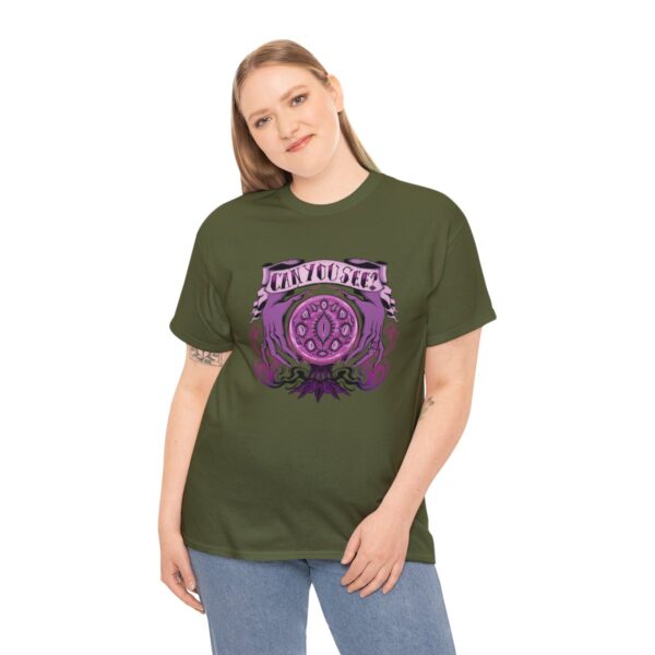 Can You See?~ (Purple Version) Unisex Heavy Cotton Tee - Image 64