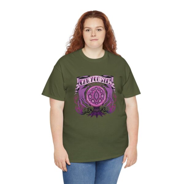 Can You See?~ (Purple Version) Unisex Heavy Cotton Tee - Image 67