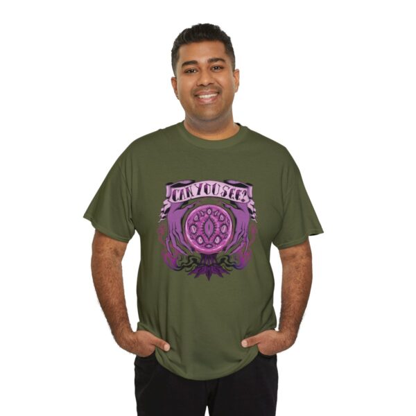 Can You See?~ (Purple Version) Unisex Heavy Cotton Tee - Image 68