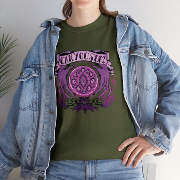 Can You See?~ (Purple Version) Unisex Heavy Cotton Tee - Image 69